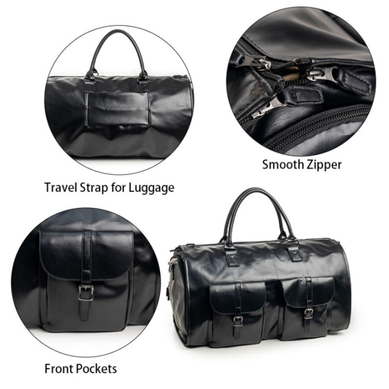 Women's & Men's & Convertible Portable Folding Garment Overnight Gym Bags