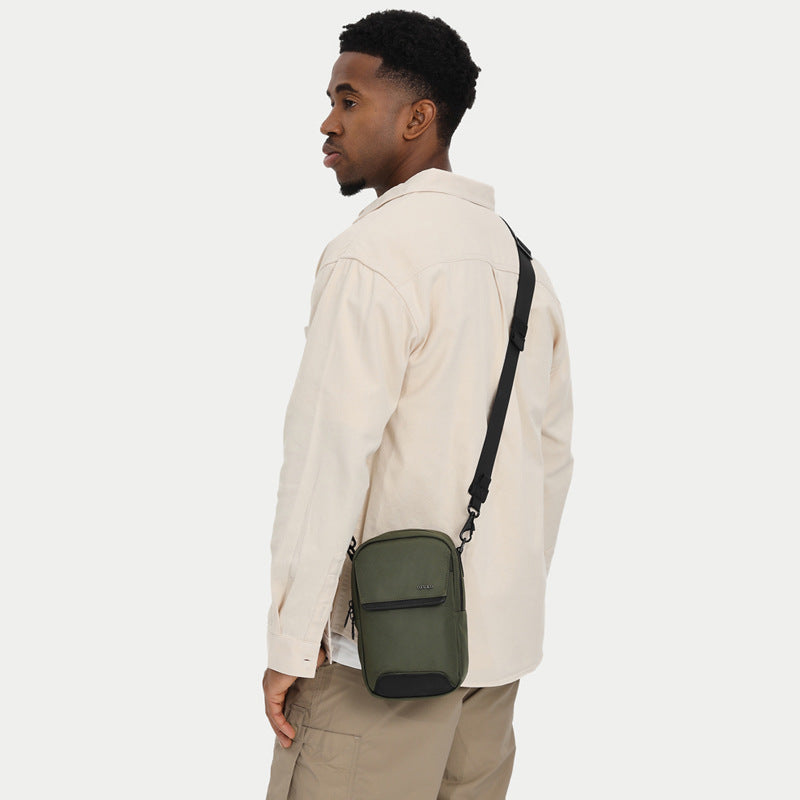 Men's High-grade Fashion Oblique Pattern Waterproof Men's Shoulder Bags