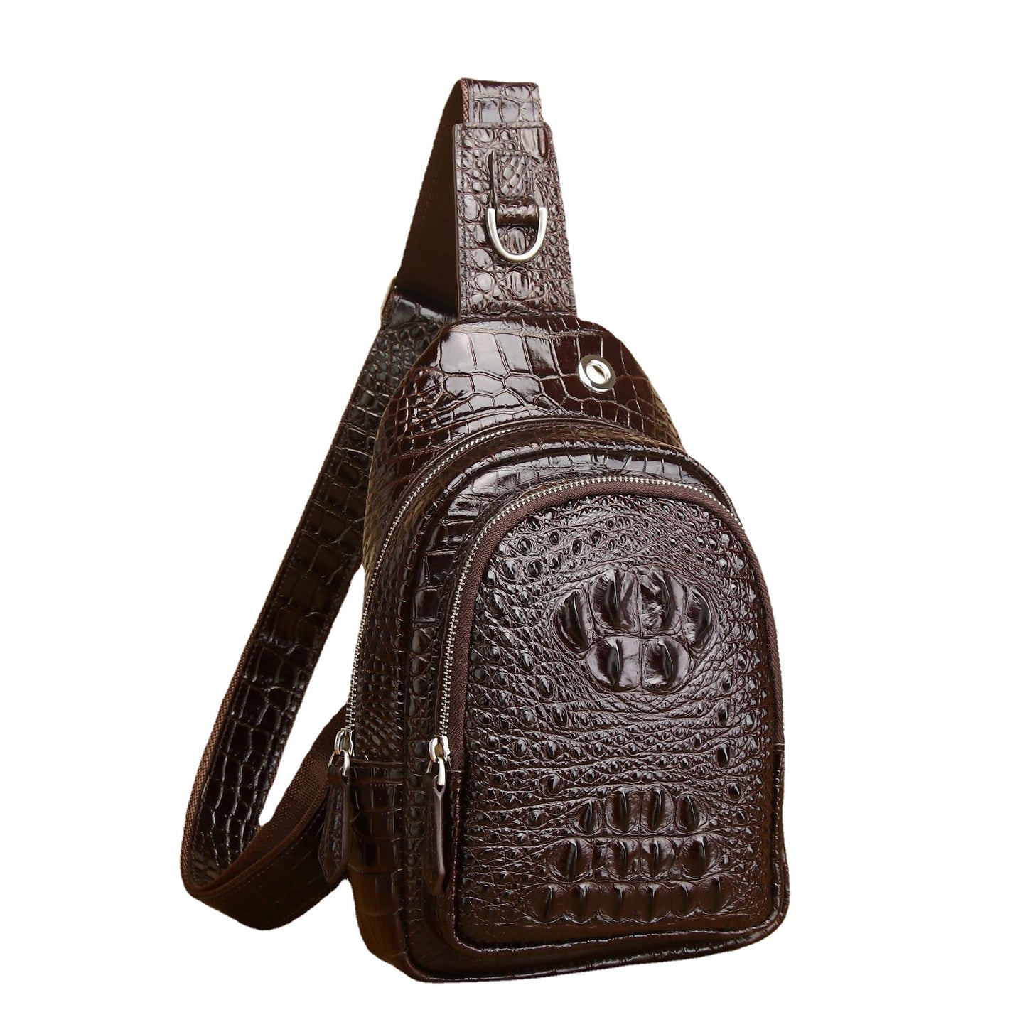 Men's Attractive Crocodile Pattern Large Capacity Men's Chest Bags