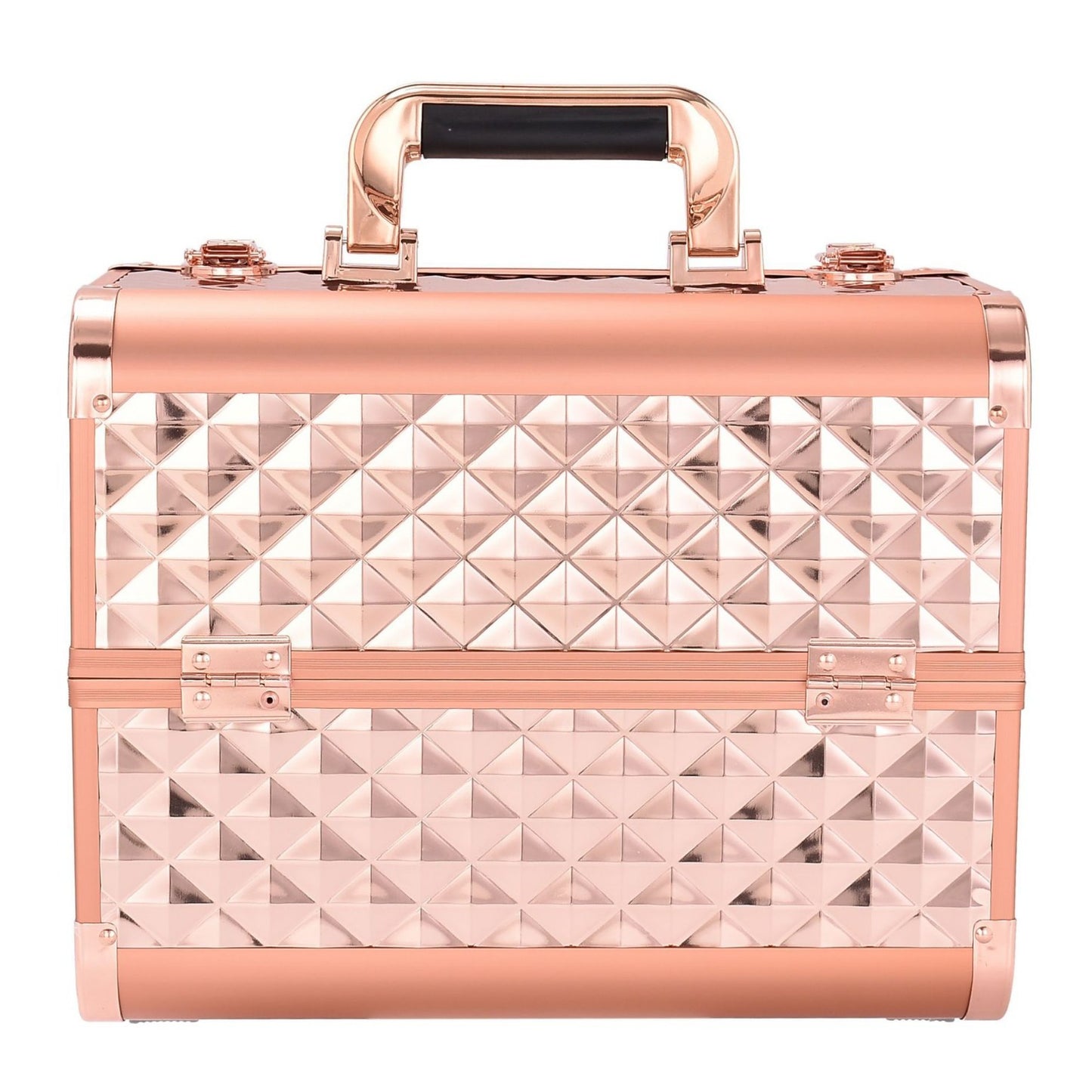 Rose Gold Large Nail Beauty Box Cosmetic Cases