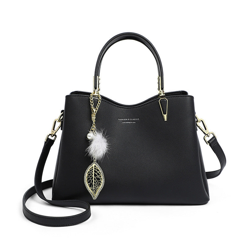 Women's Summer Cowhide Large Capacity Commuter Korean Handbags