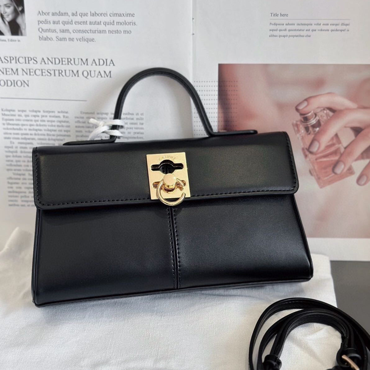 Women's Light Luxury Minority Genuine Leather Retro Small Square Bags