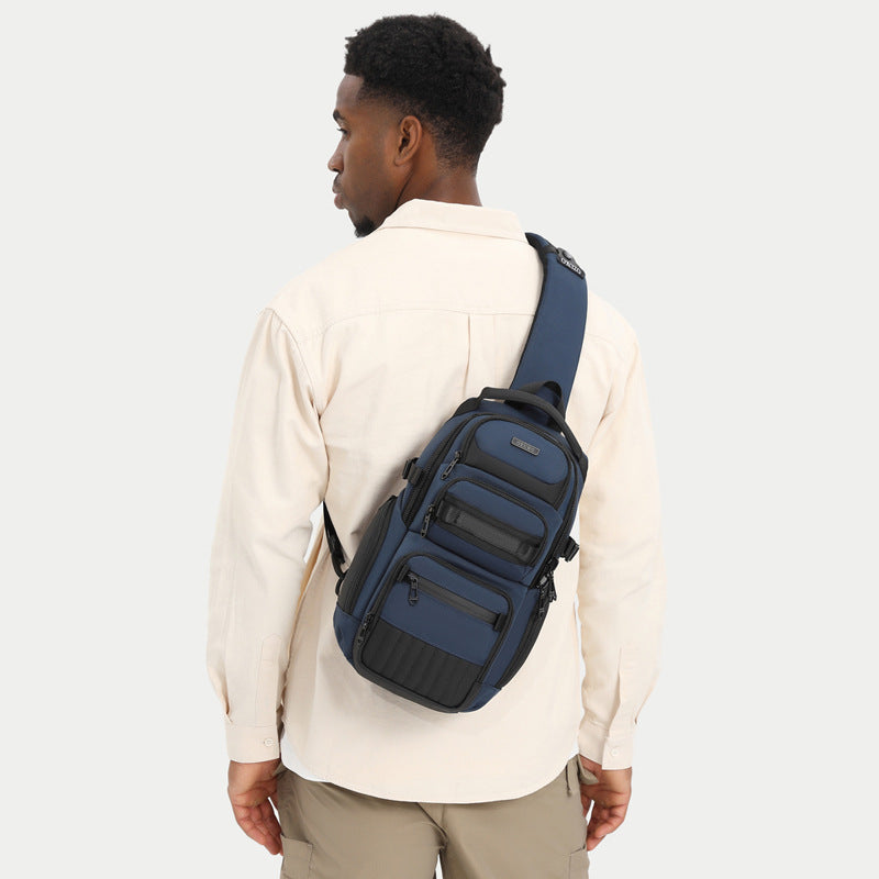 Men's Classic High-grade Waterproof Multifunctional Leisure Men's Chest Bags