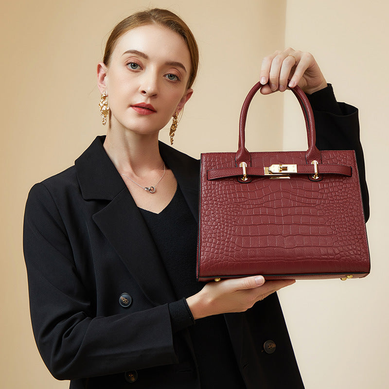 Women's Large Capacity For Leather Wedding High Crossbody Bags