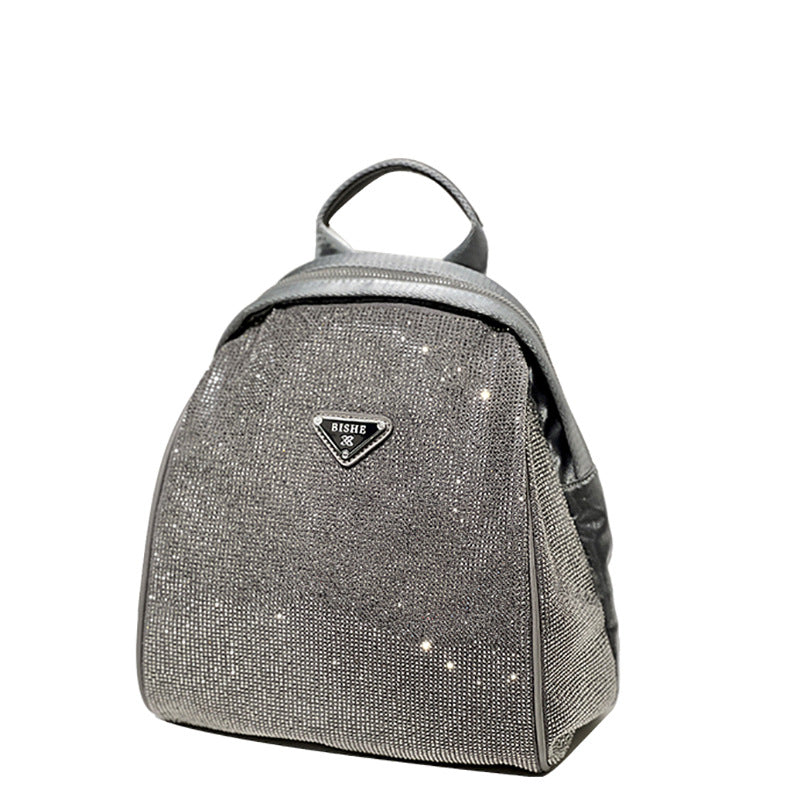 Women's New Diamond Fashion Trend College Backpacks