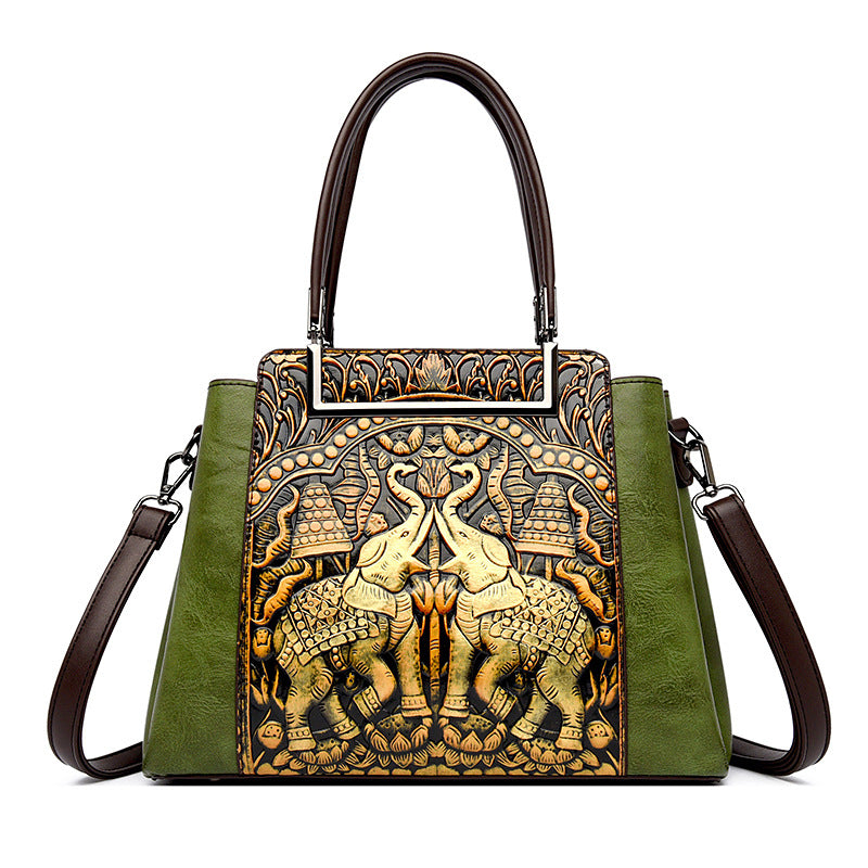 Women's Embossed Large Capacity Mom High-grade Temperament Bags