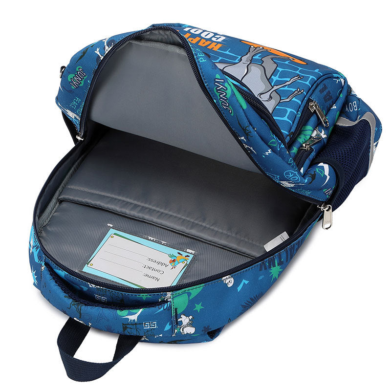 Children's Male Three-piece Dinosaur Grade Burden Reduction Elementary School Students' Schoolbags