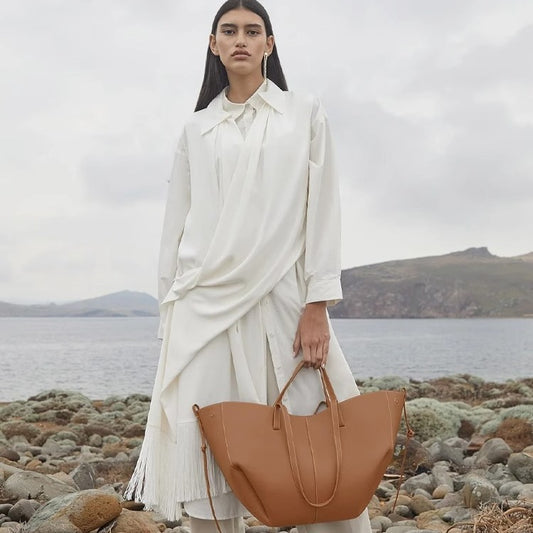 Wings Style Shopping Large Capacity Genuine Shoulder Bags