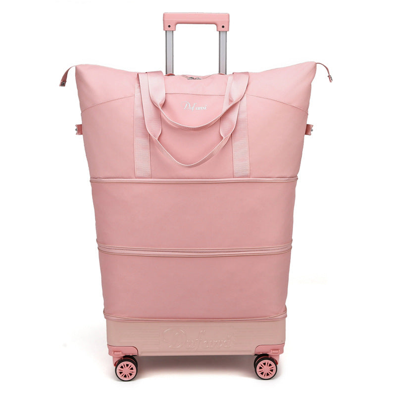 Expandable Large Capacity Lightweight Boarding Solid Color Travel Bags