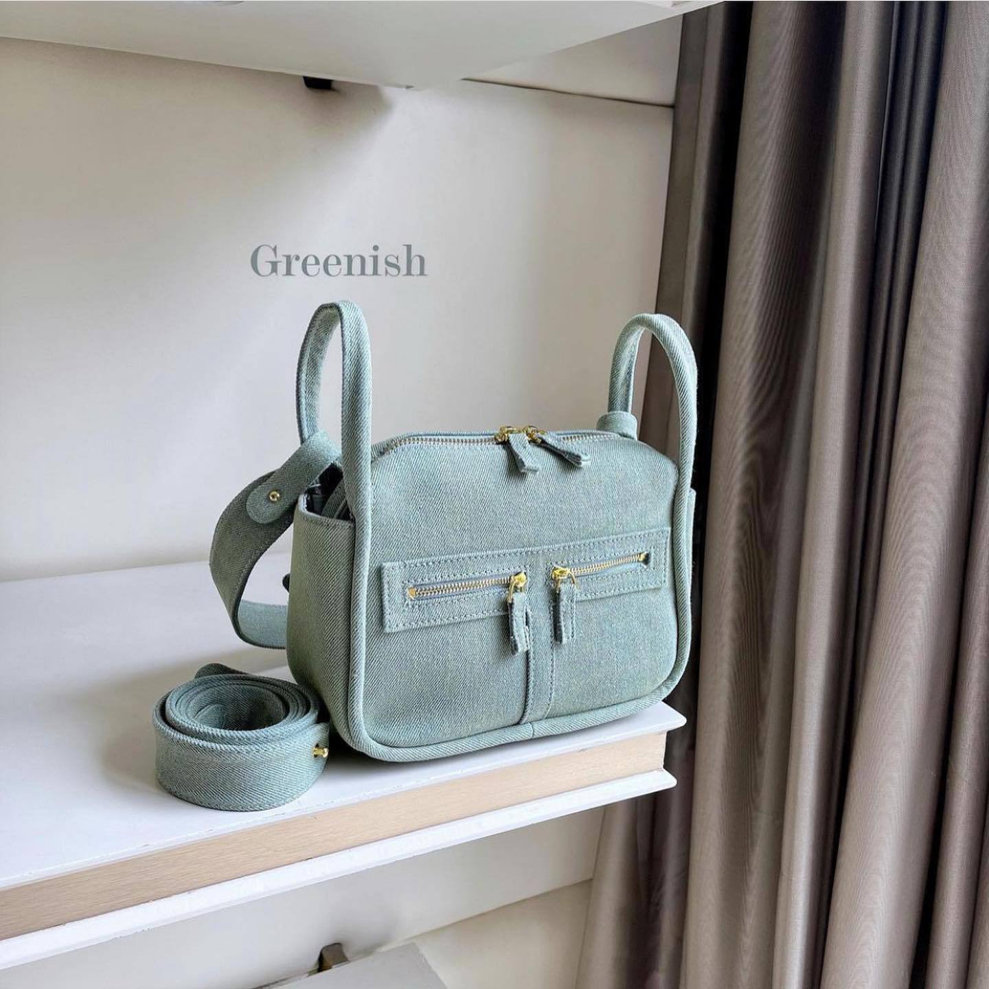 Women's Denim Design Retro High Sense Underarm Small Square Bags