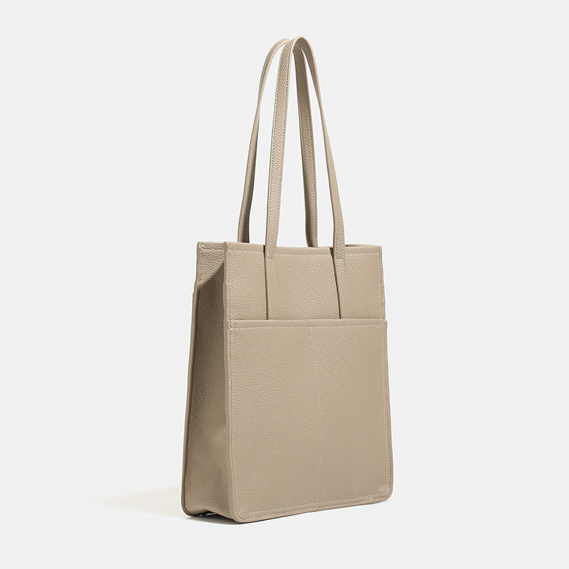 Pattern Textured Simple Commute Portable Large Tote Bags