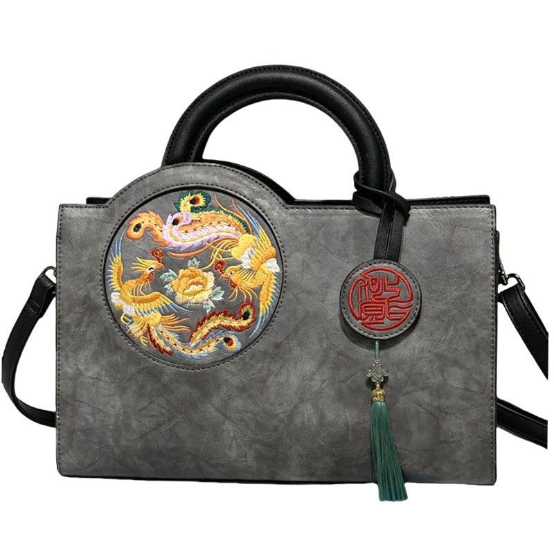 Women's Retro Chinese Style Embroidery With Cheongsam Handbags