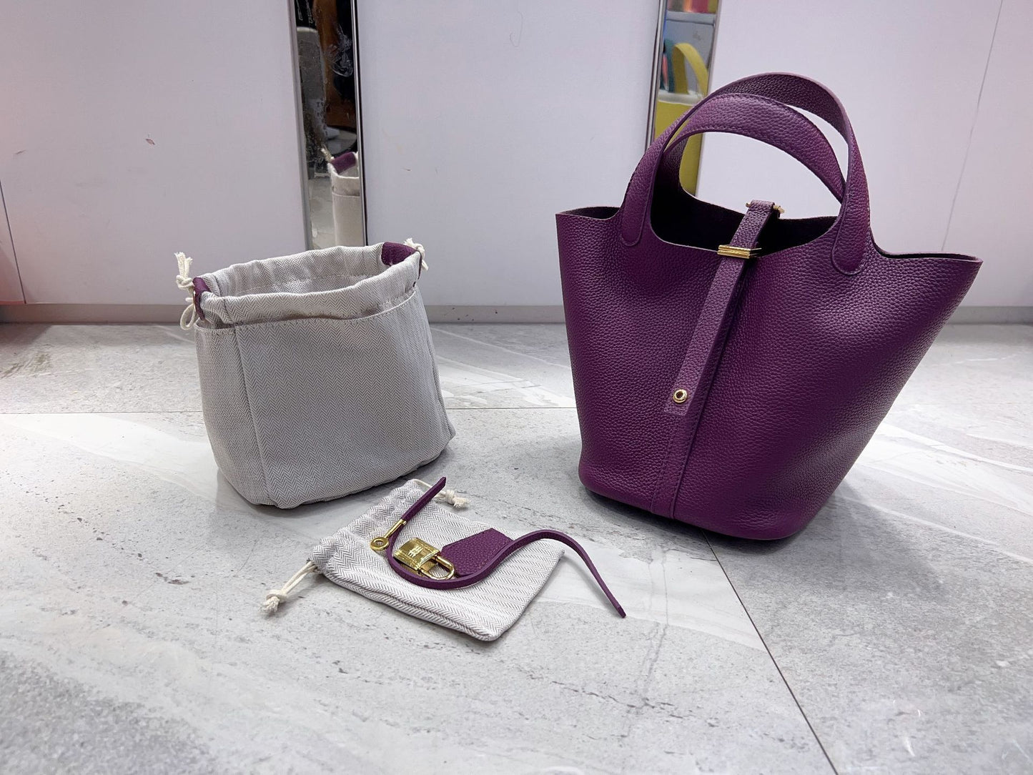 Top Layer Cowhide Home Food Basket Fashion Handbags