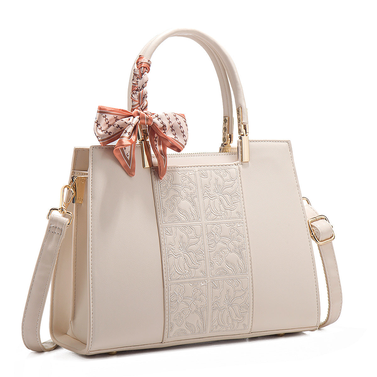 Women's Mother's Day Gift Embroidery Chinese Style Large Capacity Portable Handbags