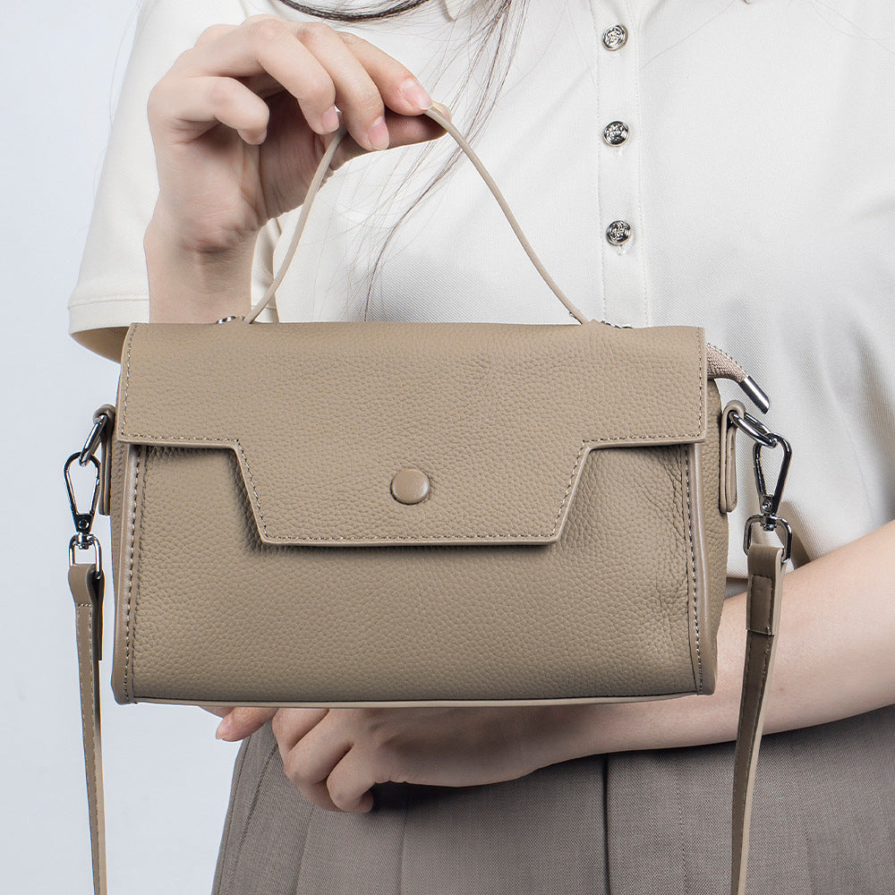 Women's Genuine Leather Fashion High-grade Commuter Niche Handbags