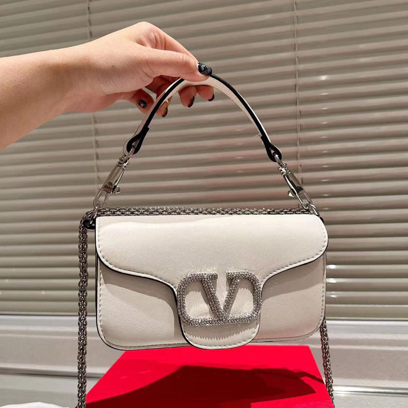 Women's Chain Flap Drill Trendy Fashion Street Bags