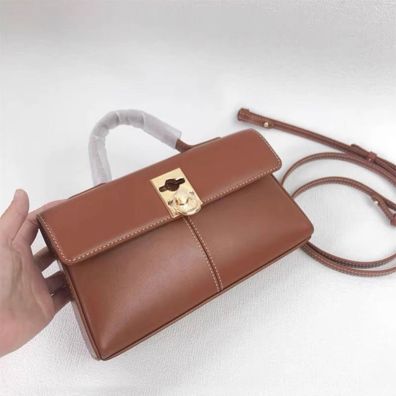 Light Luxury Size Portable Classic Cowhide Shoulder Bags