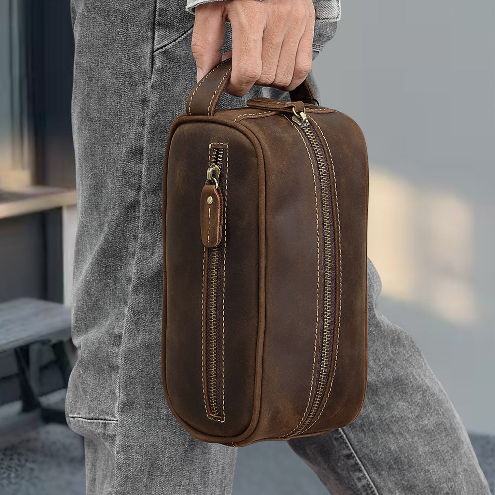 Men's Cowhide Clutch High-grade Buggy Real Leather Men's Handbags