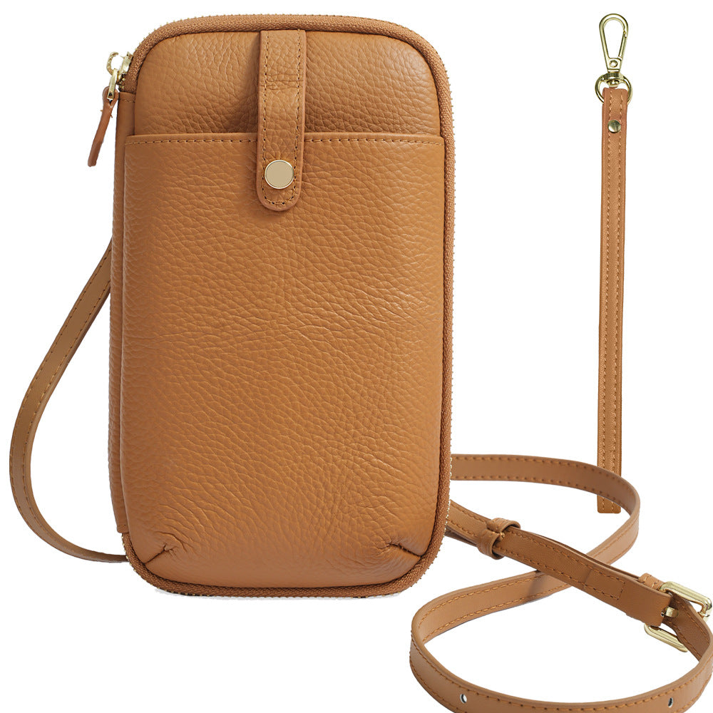 Women's Leather First Layer Cowhide Fashion Cell Phone Bags
