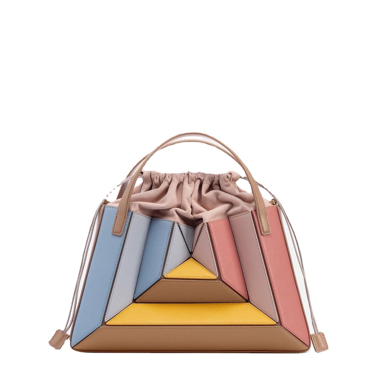 Women's Color Contrast Patchwork Source Design Underarm Handbags