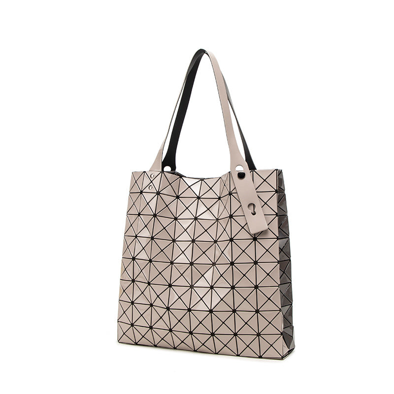 Women's Eight Grid Large Commuter Computer Shopping Shoulder Bags