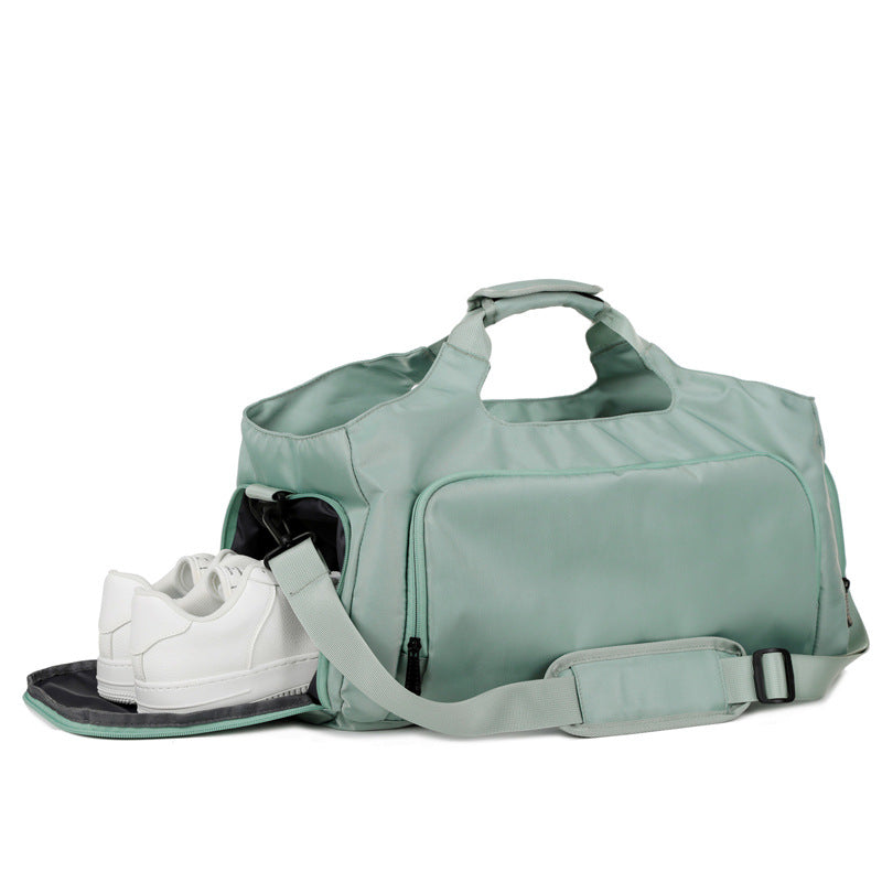 Women's Portable Large Capacity Waterproof Dry Wet Separation Oxford Travel Bags
