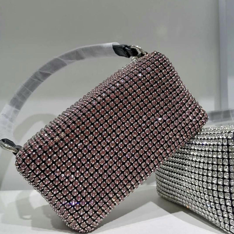 Women's Hand Carrying Full Diamond Rhinestone Portable Bags