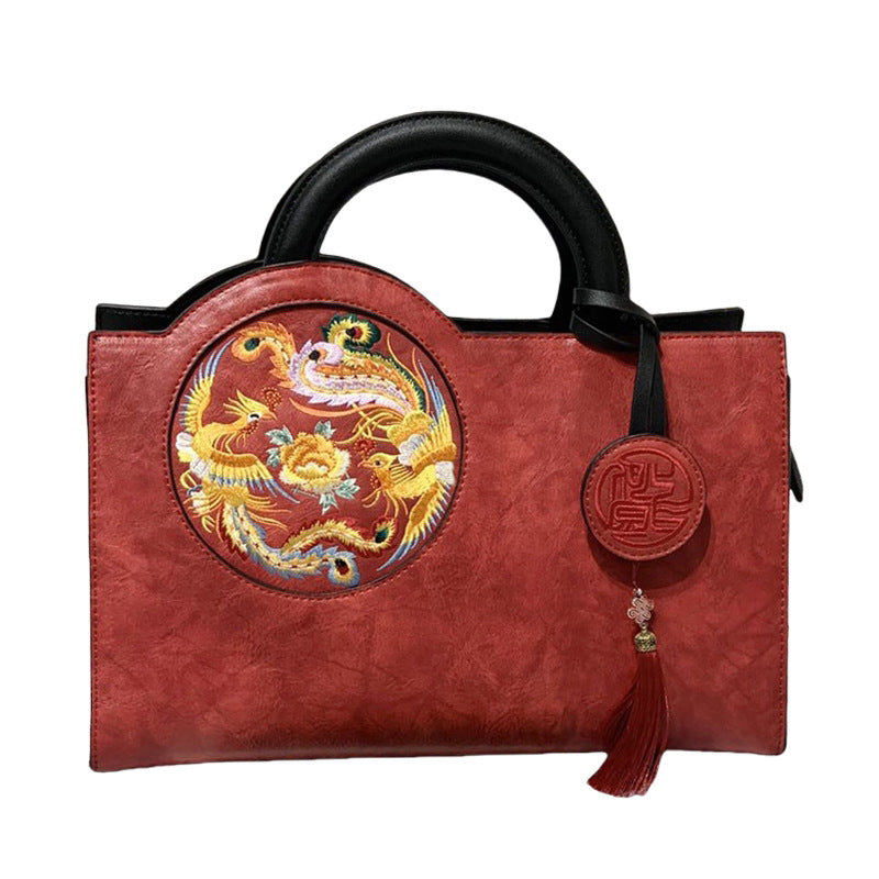 Women's Retro Chinese Style Embroidery With Cheongsam Handbags