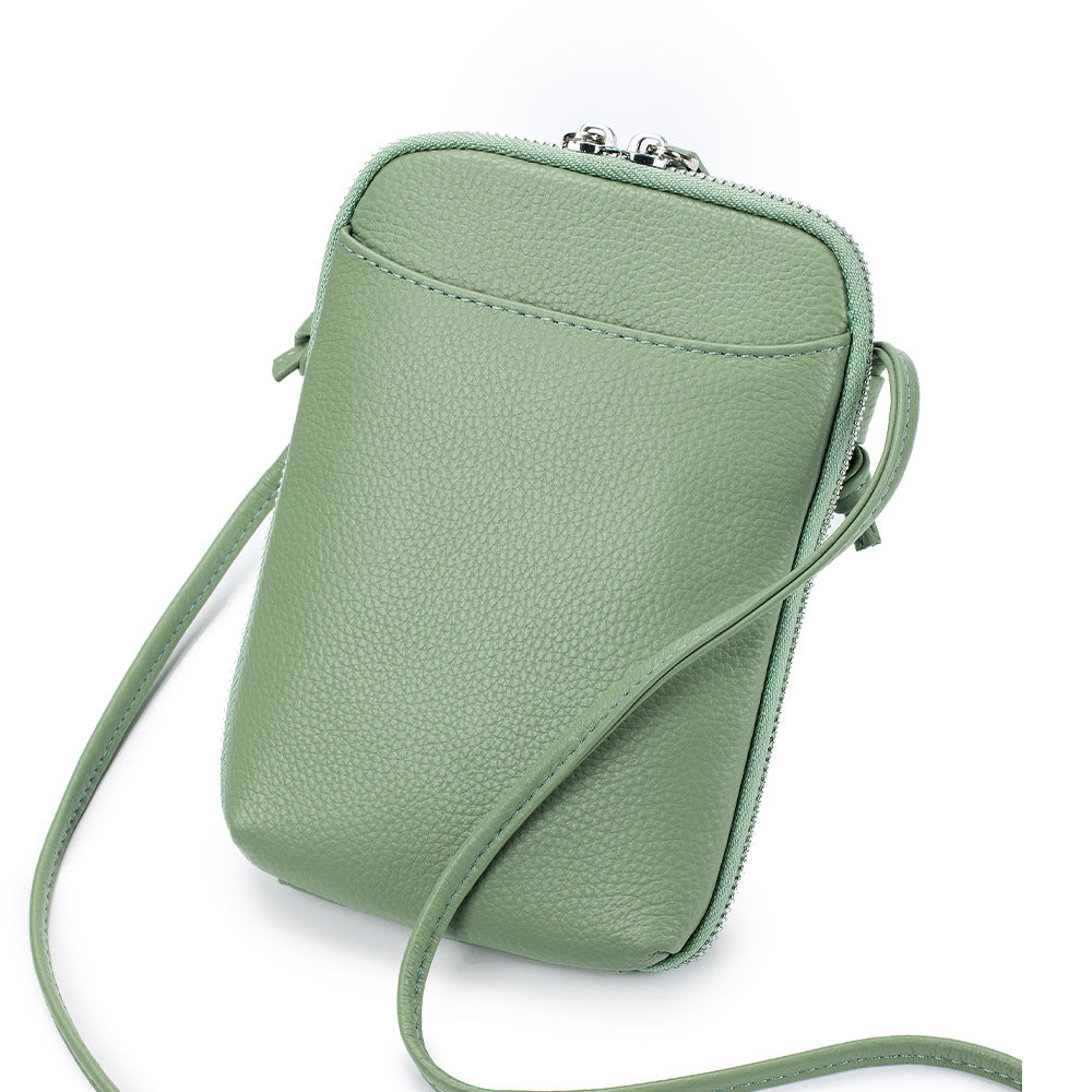 Women's Leather Design Mobile Fashion Large Capacity Bags