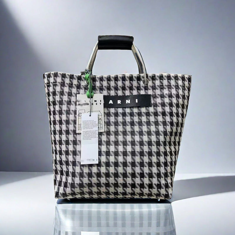 Xi Straw Woven Leisure Shopping Colorful Handbags