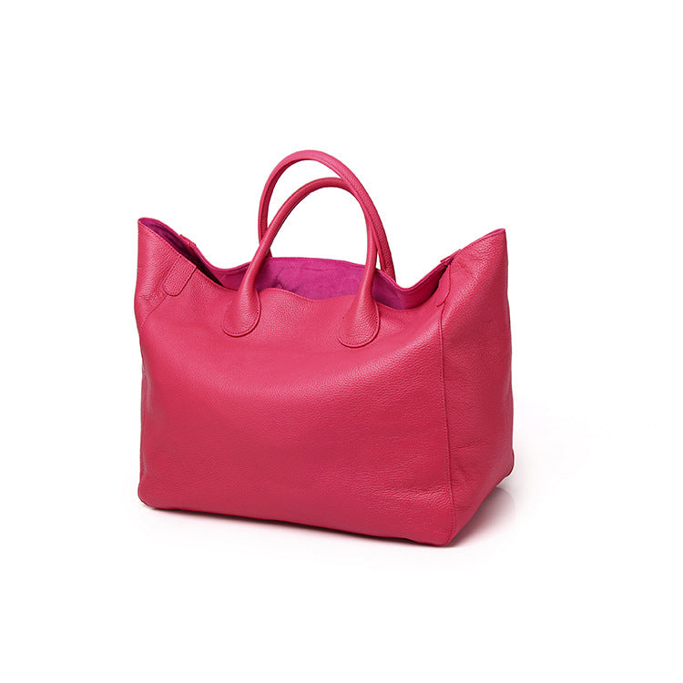 Women's Genuine Leather For Simple Personality Big Tote Bags
