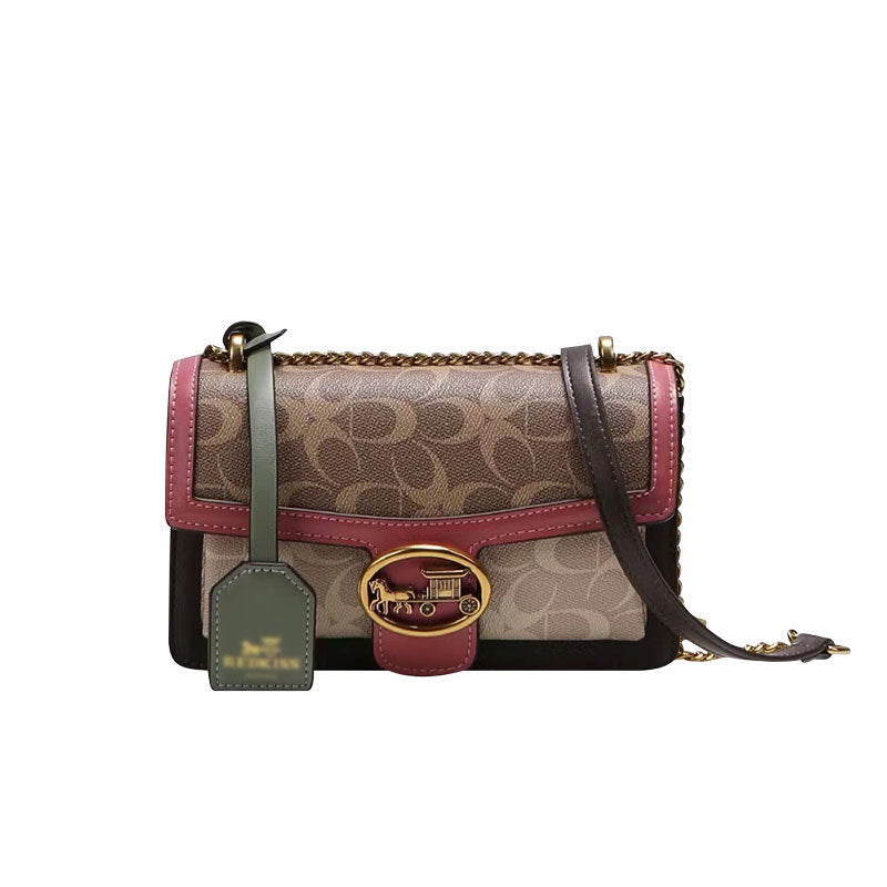Women's Niche Contrast Color Underarm Presbyopic Chain Small Square Bags