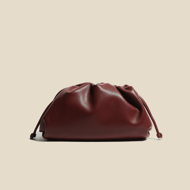 Women's Cloud Solid Color Soft Full Grain Crossbody Bags