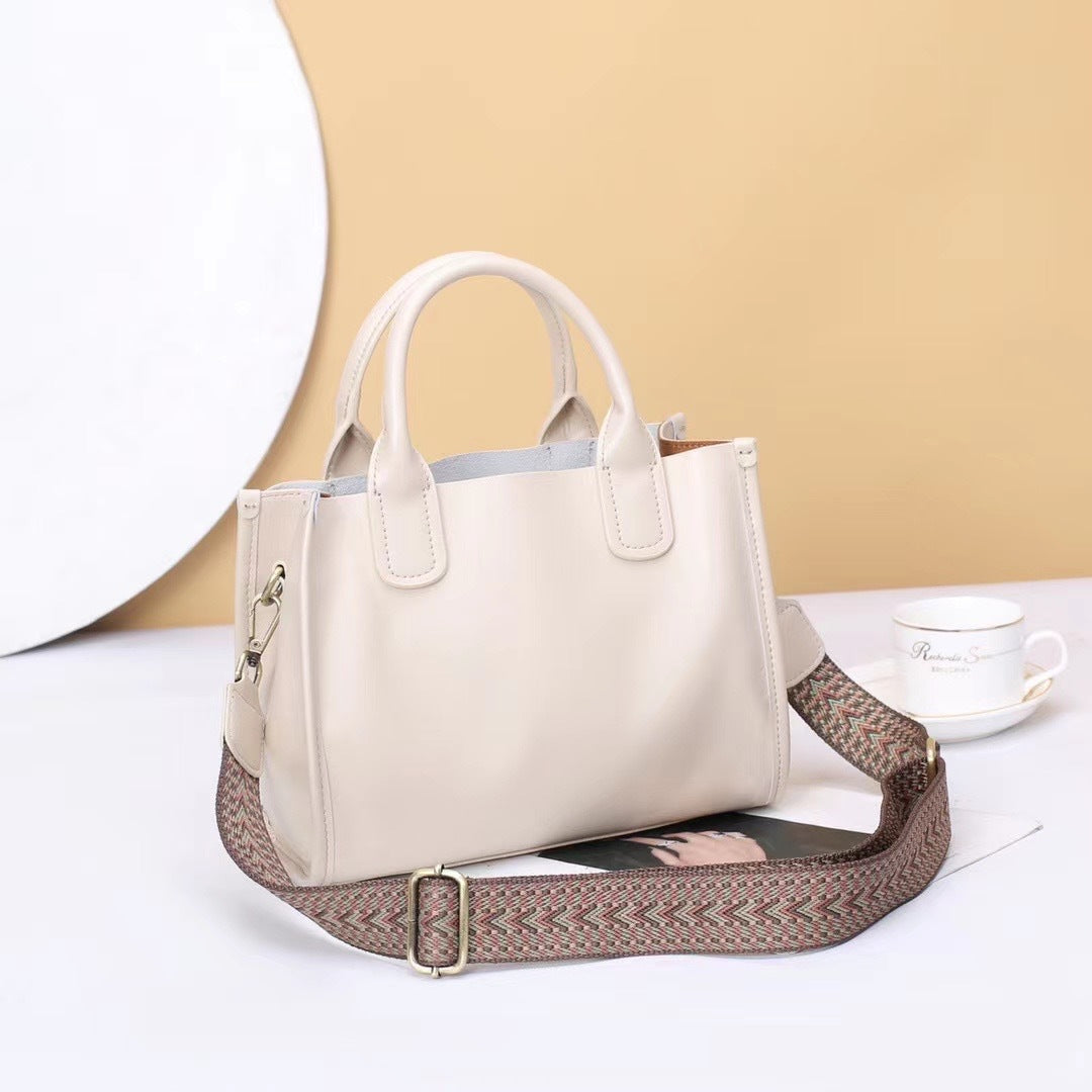 Women's Big Genuine Leather Retro Computer High Bags