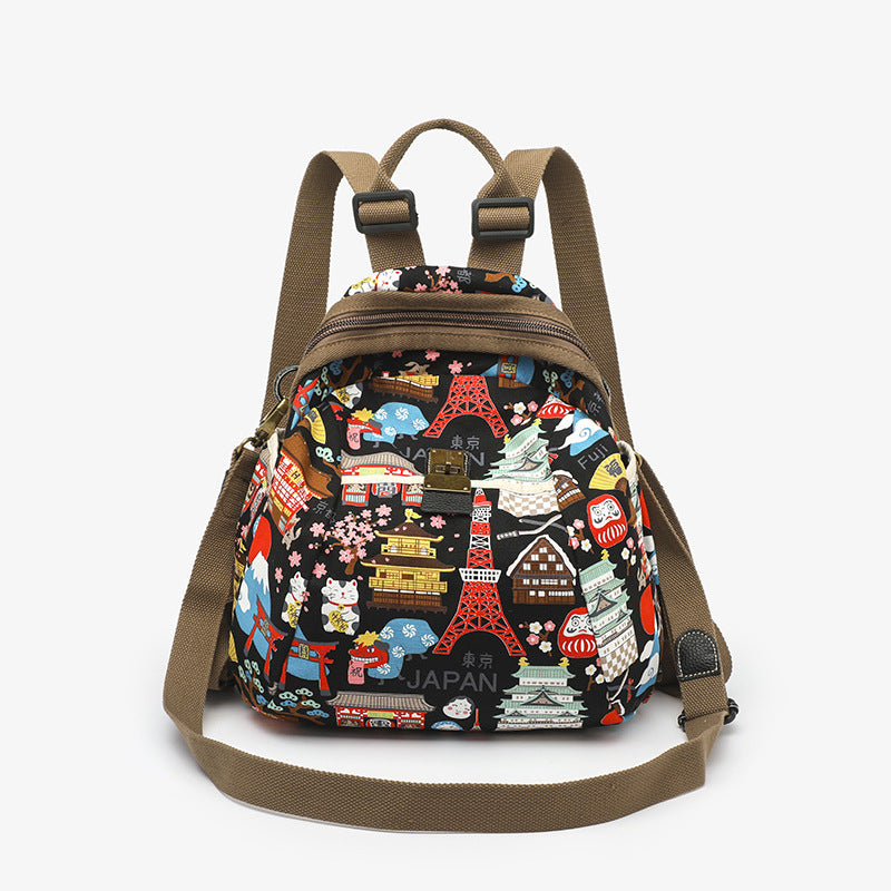 Unique Graceful Fashionable Cotton Linen Leisure Backpacks
