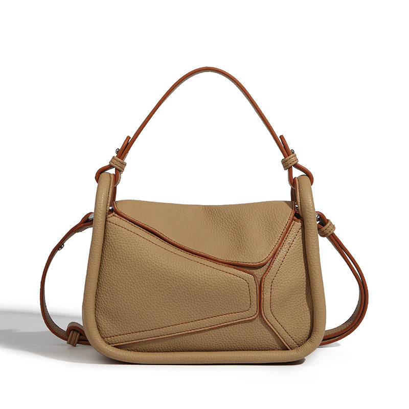 Women's Geometric Soft Sticky Retro Large Capacity Shoulder Bags