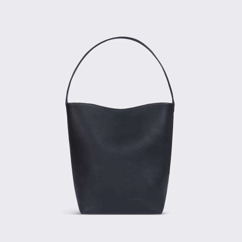 Women's Layer Cowhide High-grade Large Capacity Minimalist Bucket Bags