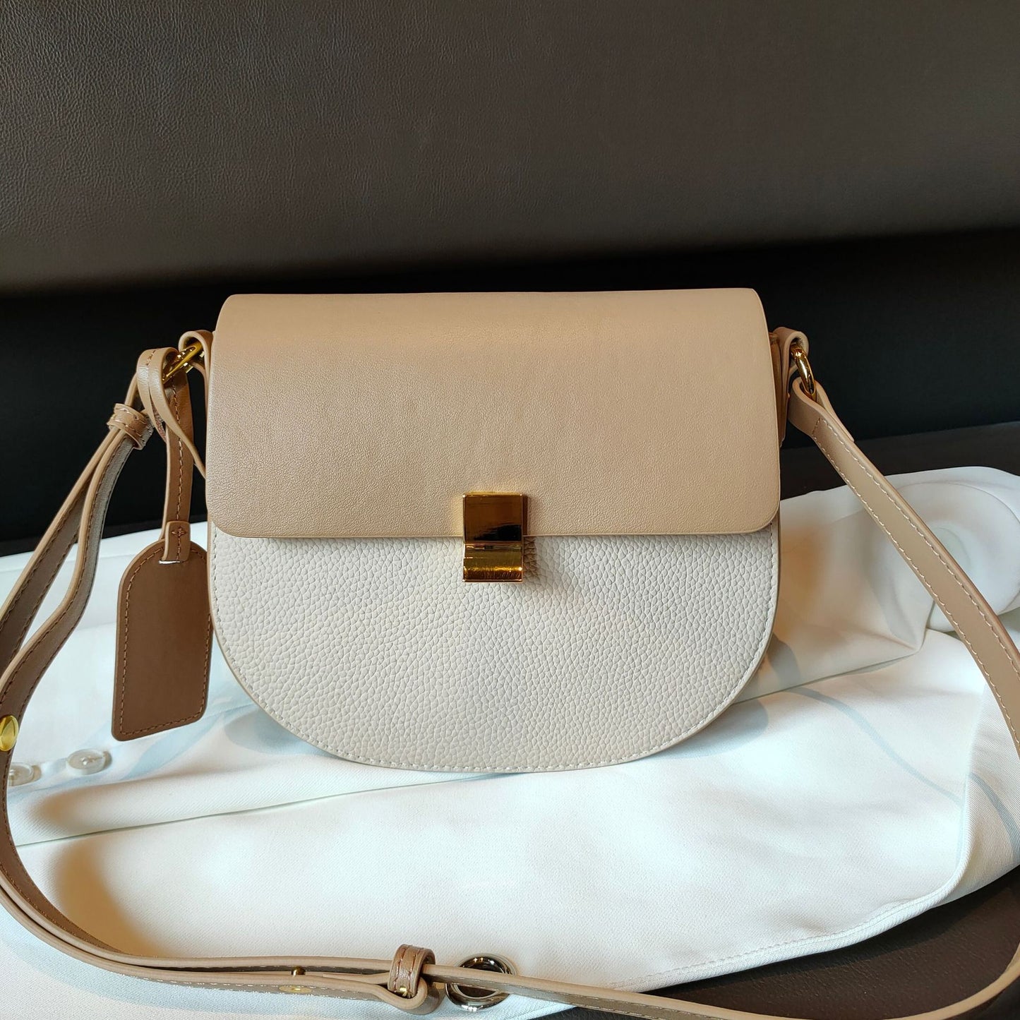 Women's Saddle Fashion Color Contrast High-grade Underarm Shoulder Bags