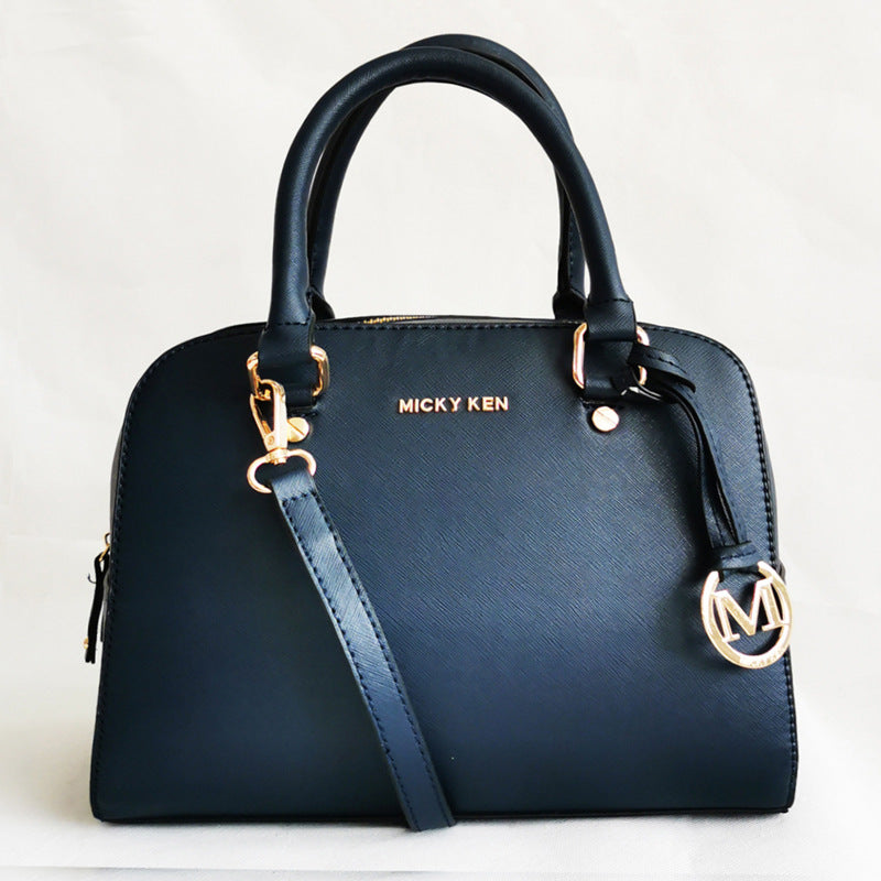 Women's Pillow Fashion Cross Pattern Leather Handbags