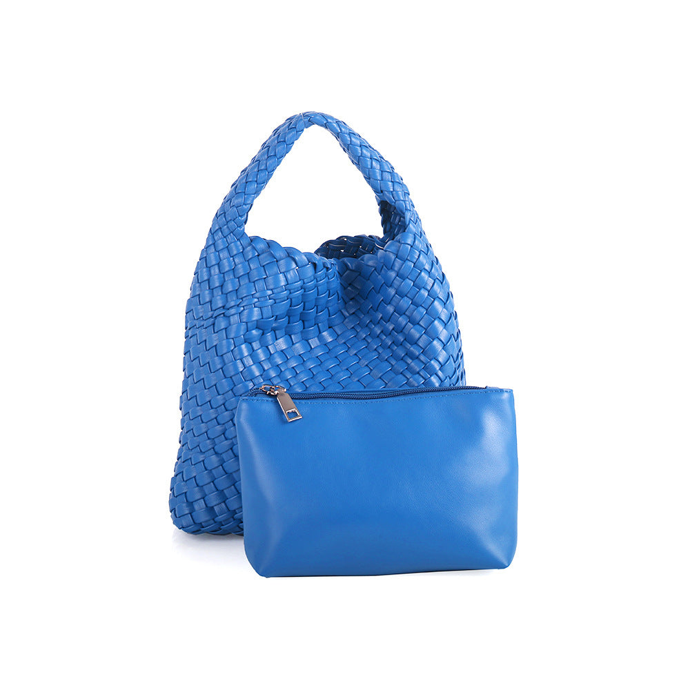 Women's Quality Handmade Woven Vegetable Basket Composite Shoulder Bags