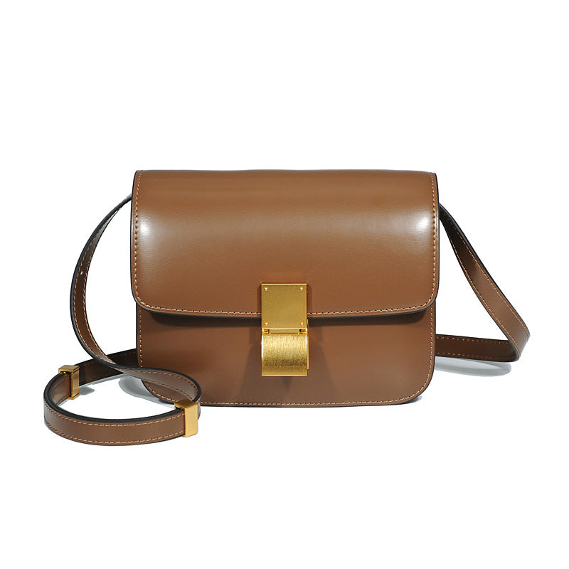Women's Fashion Stewardess Retro Cow Leather Crossbody Bags