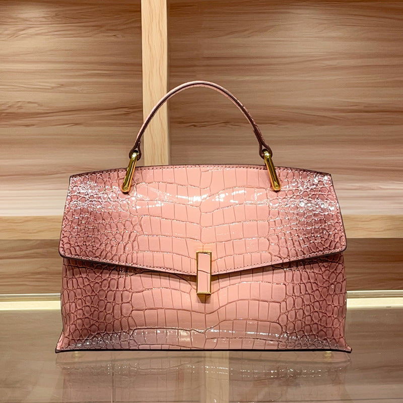 High Fashion Alligator Print Genuine Leather Crossbody Bags