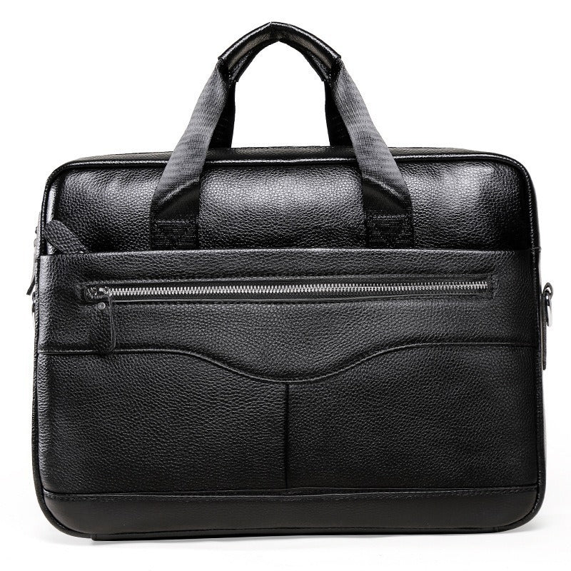 Men's Business Leather Computer Document Fashion Men's Briefcases