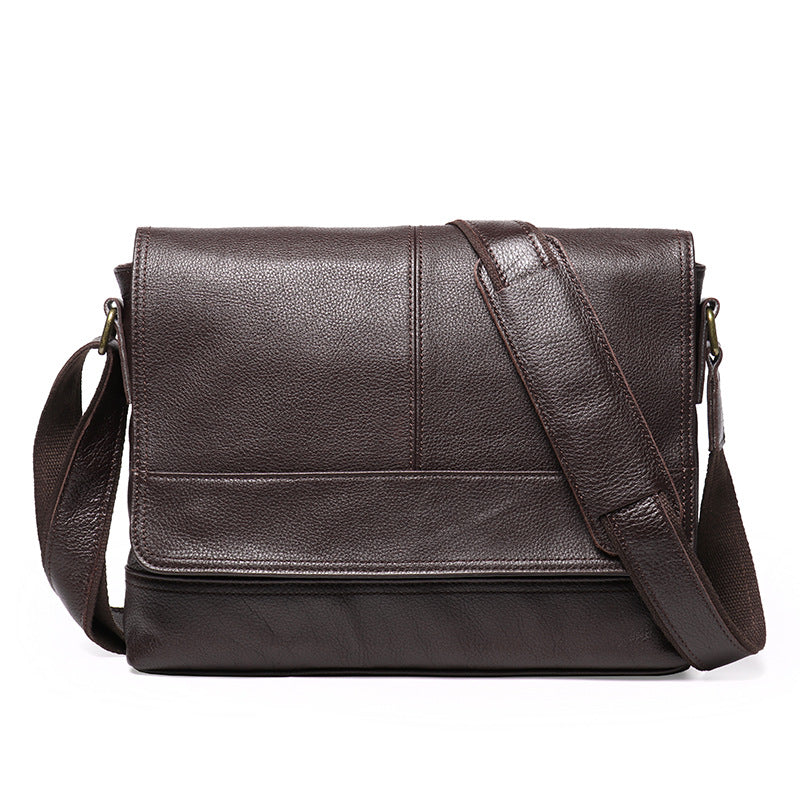 Women's & Men's & Consignment Crazy Horse Leather Retro Shoulder Bags