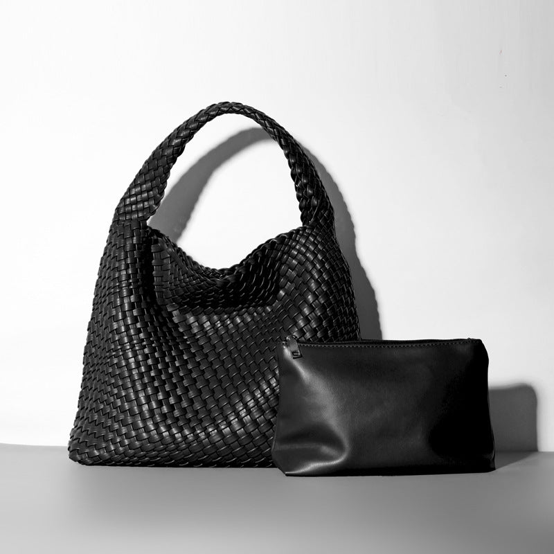 Women's Fashion Woven Hand Large Capacity Combination Shoulder Bags