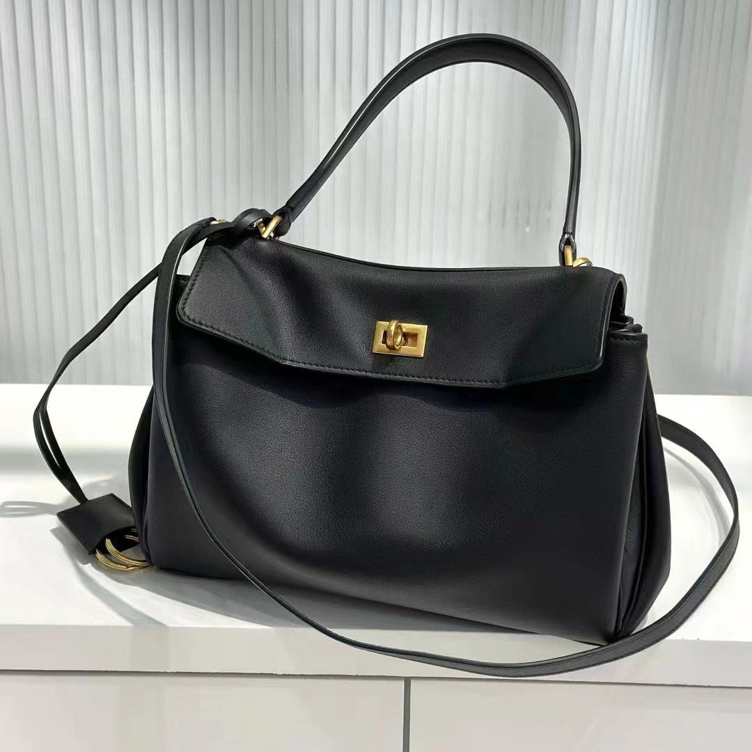 Women's Capacity Commuter First Layer Cowhide Idle Tote Bags
