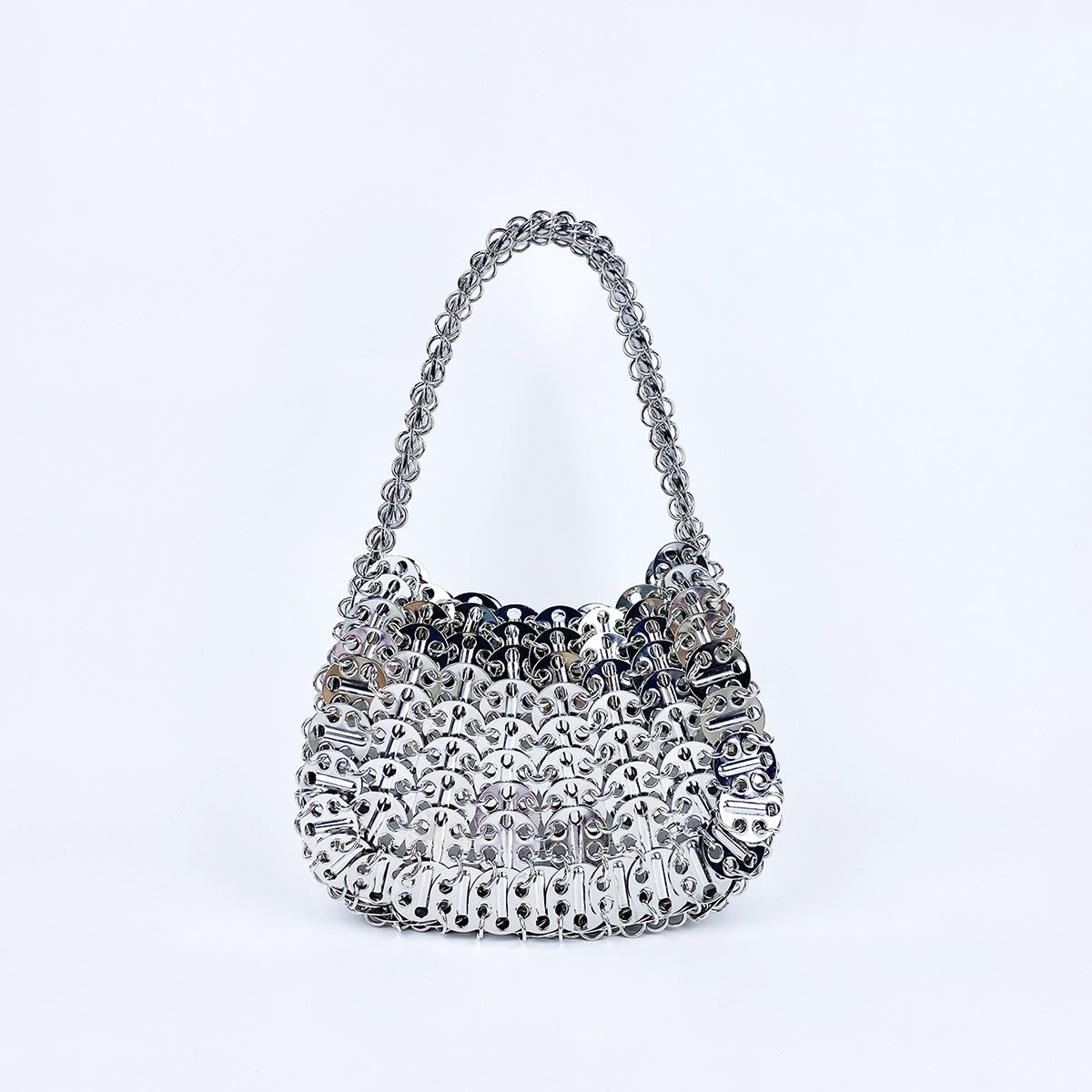 Women's Painted Iron Sequins Solid Color Portable Armpit Bags