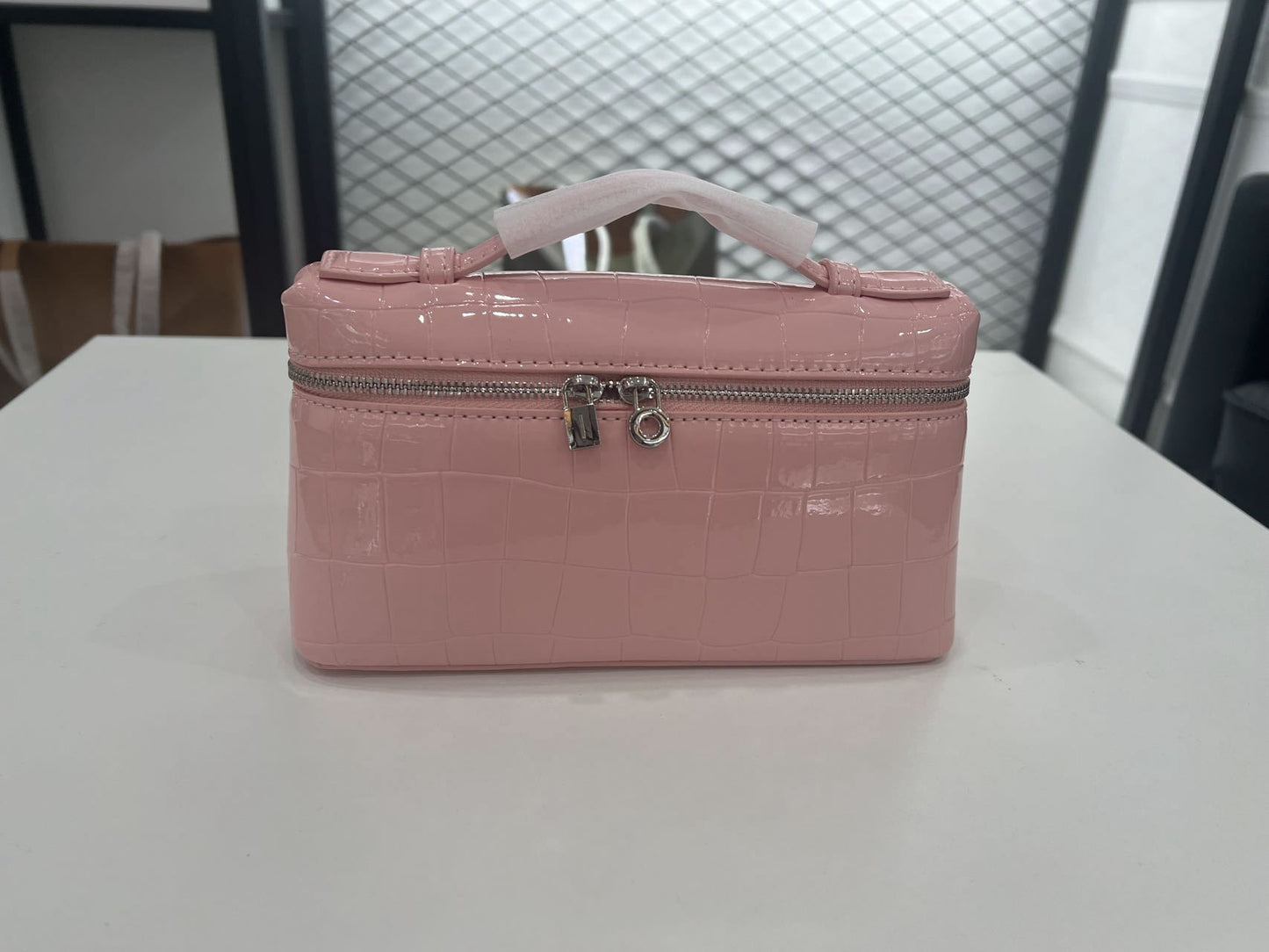 Lunch Box Genuine Leather Portable Simplicity Fashion Makeup Bags