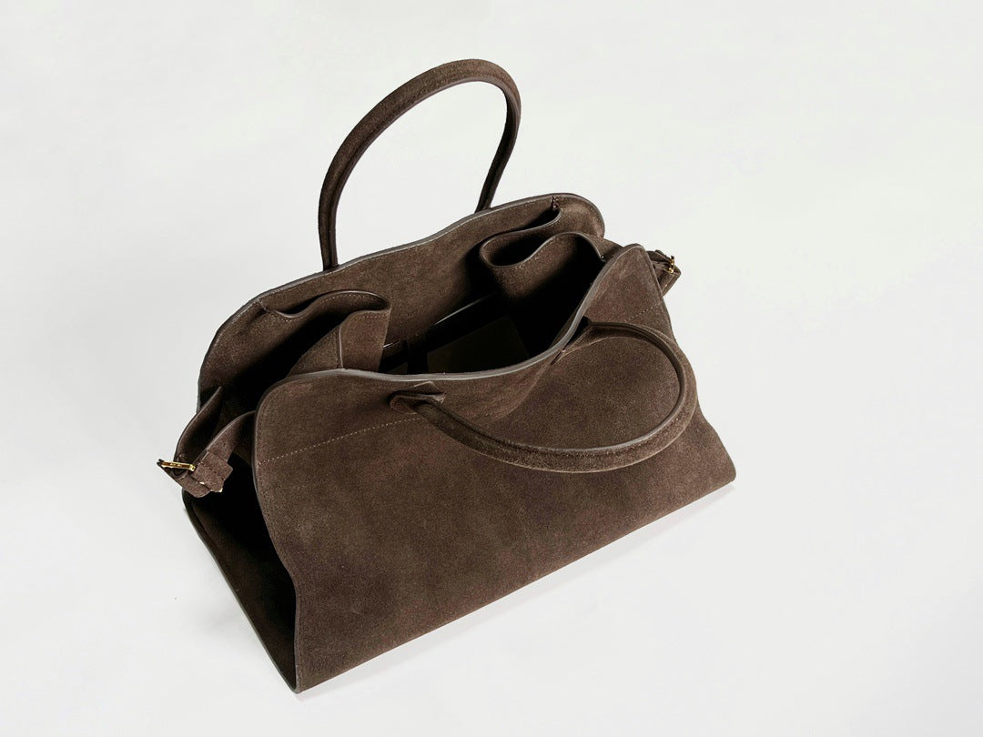 Cowhide Niche Advanced Sense Large Capacity Tote Bags