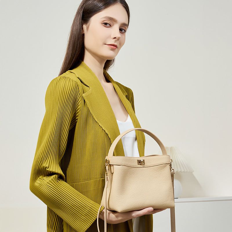 Commuter High-grade Genuine Leather Single Female Crossbody Bags